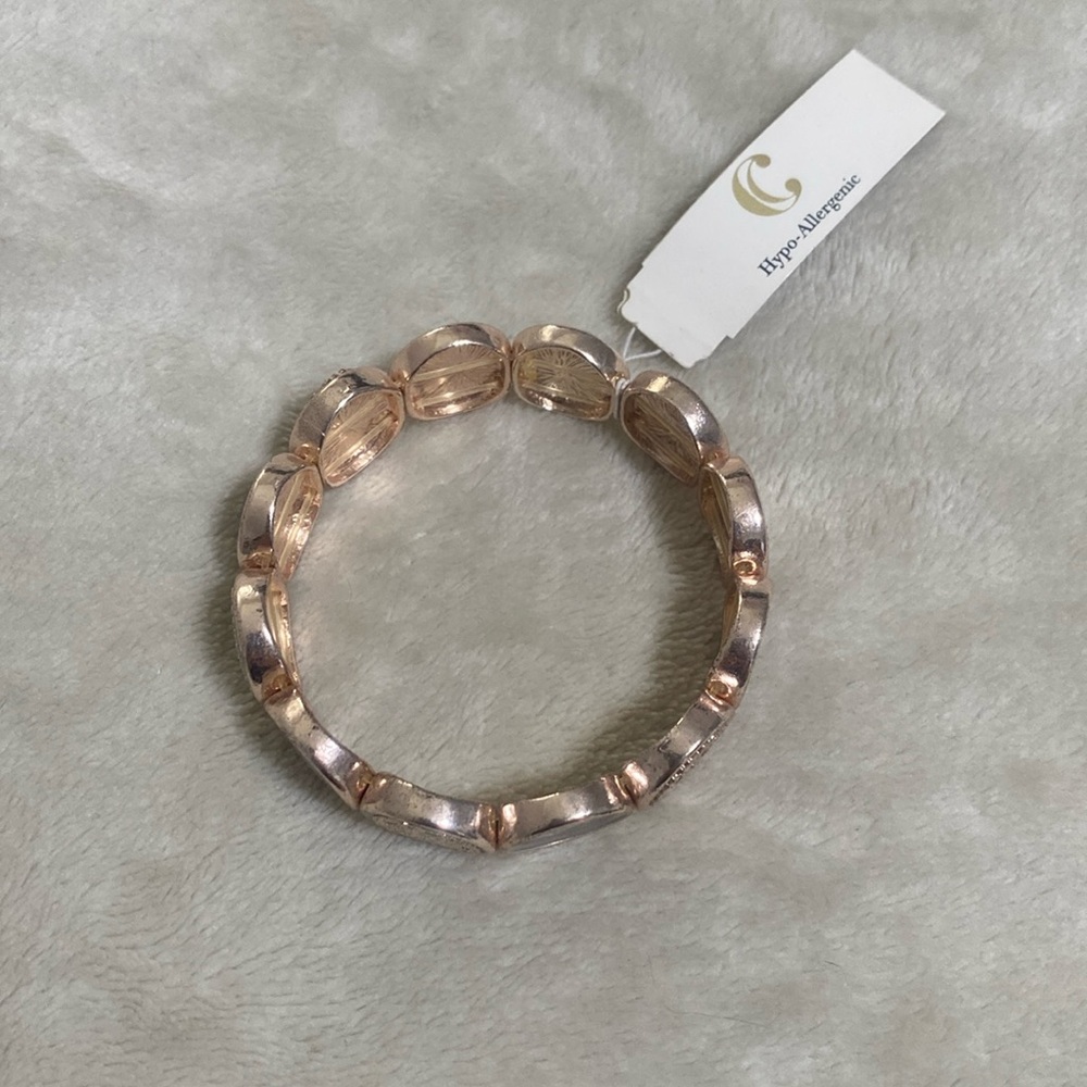 NWT Charming Charlie Easter Purple Light Bracelet